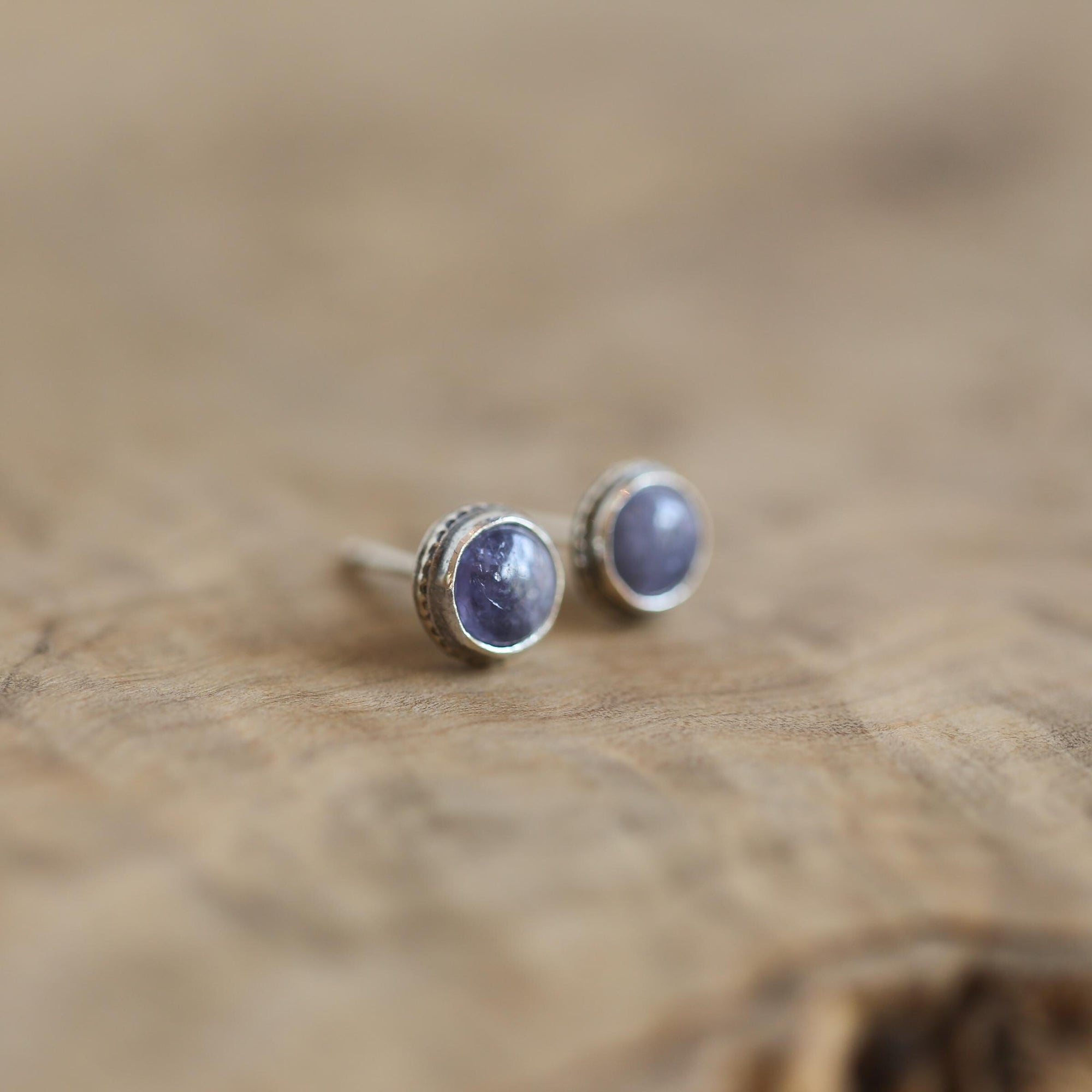 Tanzanite Earrings - Tanzanite Studs - Tanzanite Posts - .925 Sterling Silver
