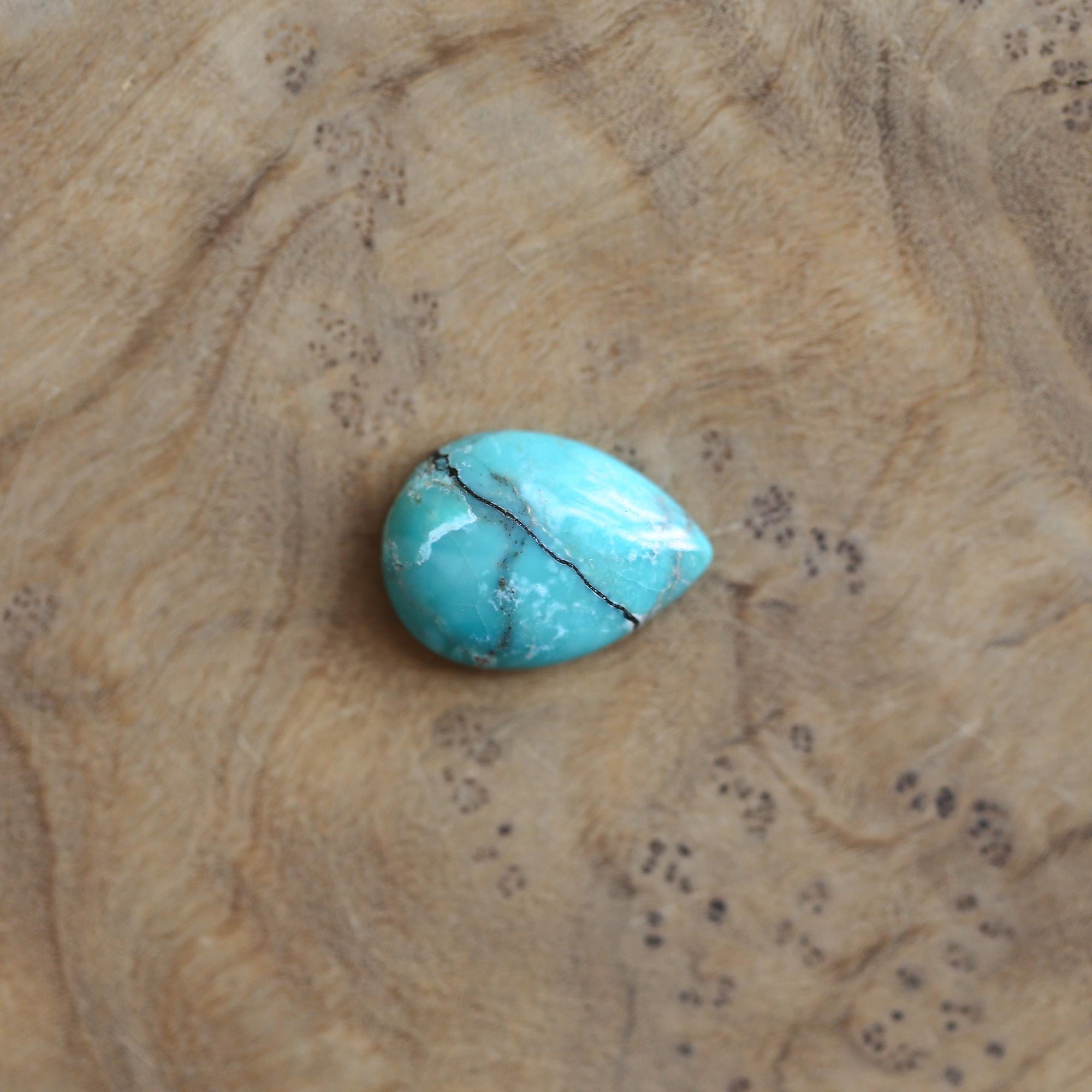 Turquoise & Black Agate Necklace - Choose Your Stone - Turquoise Pendant with Chain