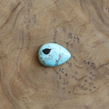 Turquoise & Black Agate Necklace - Choose Your Stone - .925 Sterling Silver