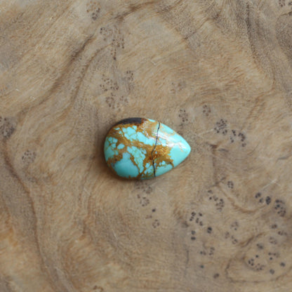 Turquoise & Black Agate Necklace - Choose Your Stone - .925 Sterling Silver