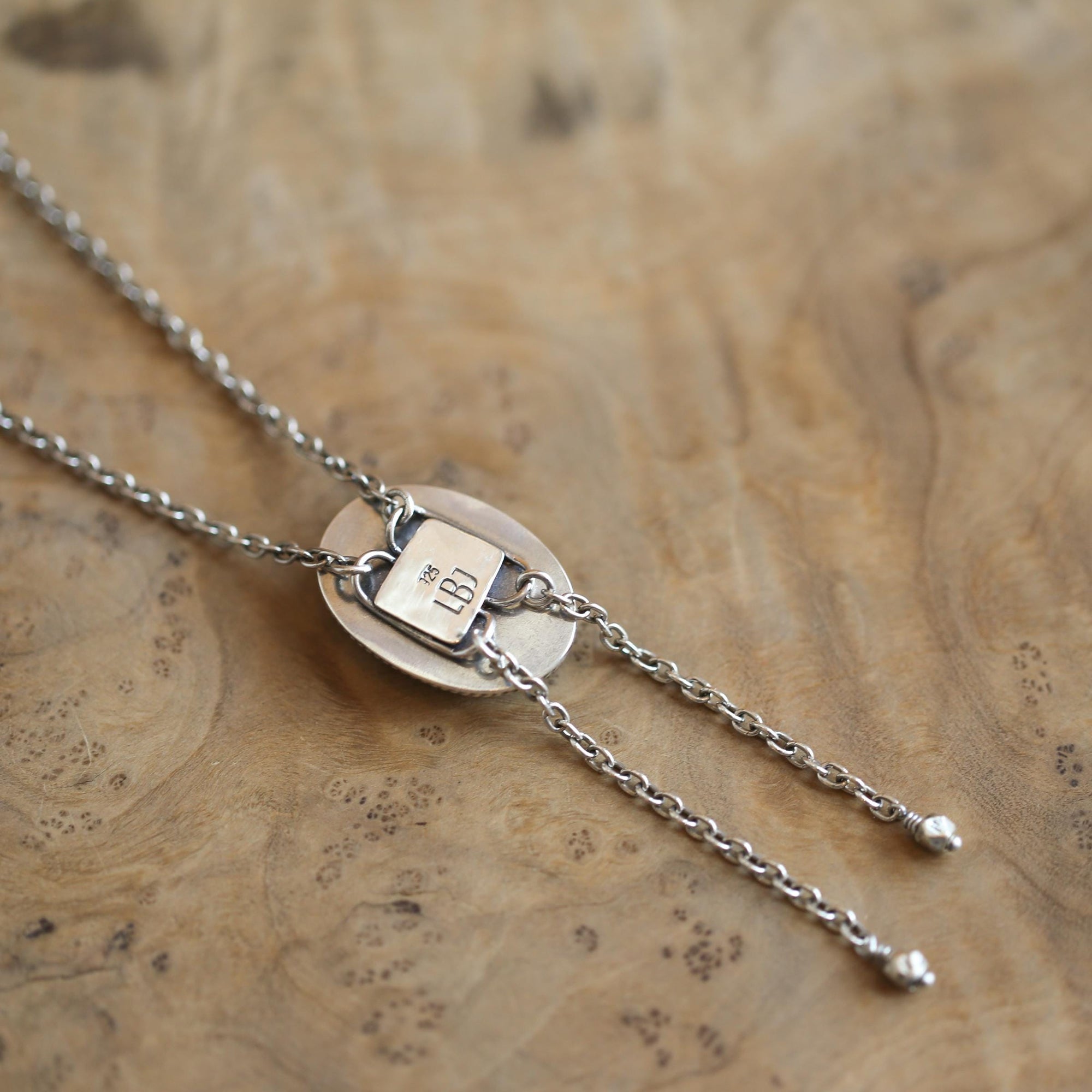 Royston Ribbon Turquoise Bolo - Ready to Ship - Sterling Silver - Turquoise Bolo Necklace