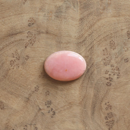 Sterling Silver Pink Opal Necklace - East West Pendant - Choose Your Stone