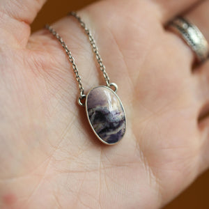 Tiffany Stone Necklace - Choose Your Tiffany Stone Pendant - Sterling Silver