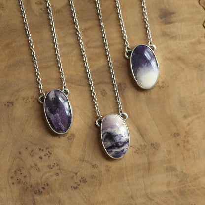 Tiffany Stone Necklace - Choose Your Pendant - Sterling Silver