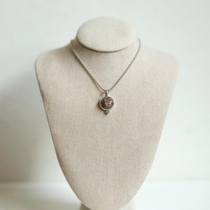 Leopard Skin Jasper Pendant - .925 Sterling Silver Necklace - Silversmith Pendant