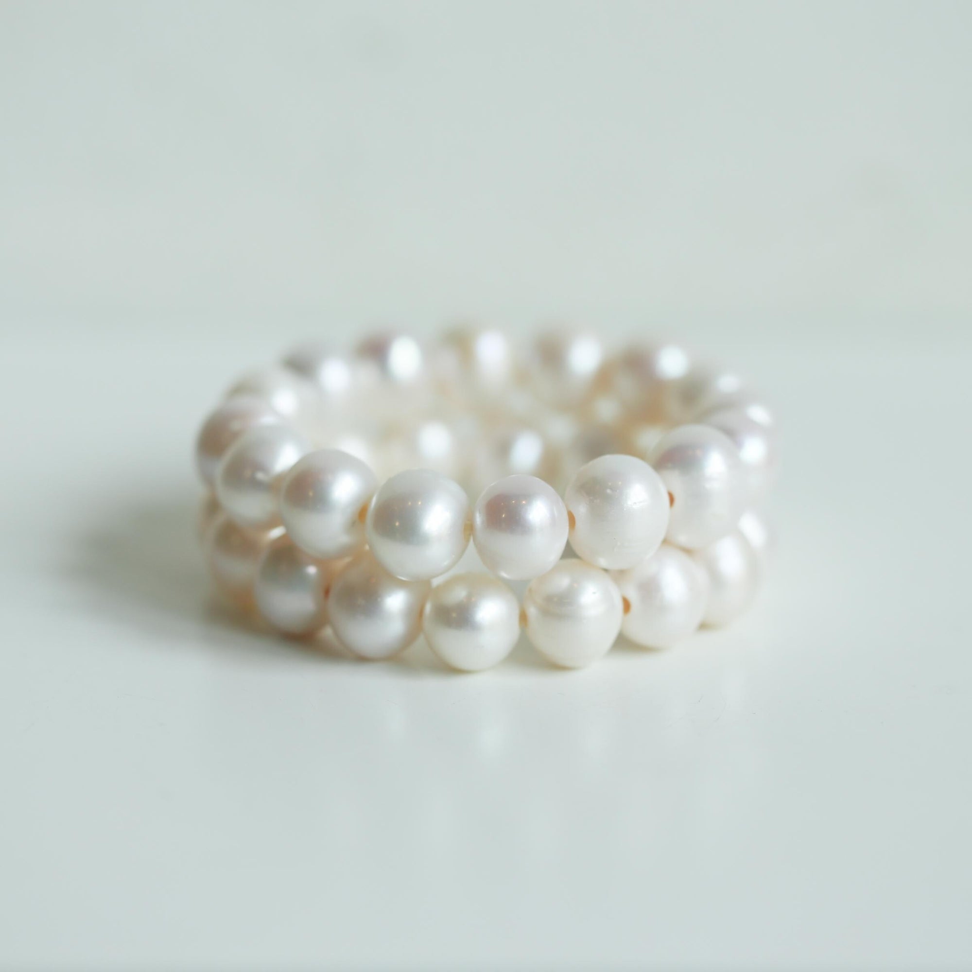 Freshwater Pearl Bracelet - 12mm Natural Freshwater Pearls - High End Pearl Stretch Bracelet