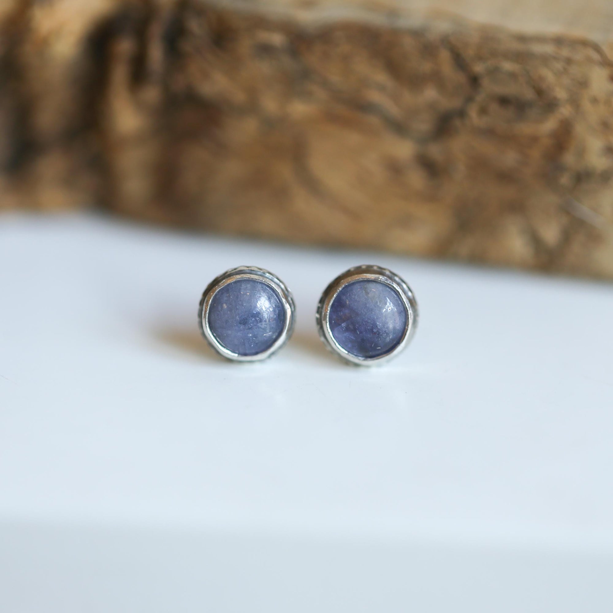 Tanzanite Earrings - Tanzanite Studs - Tanzanite Posts - .925 Sterling Silver