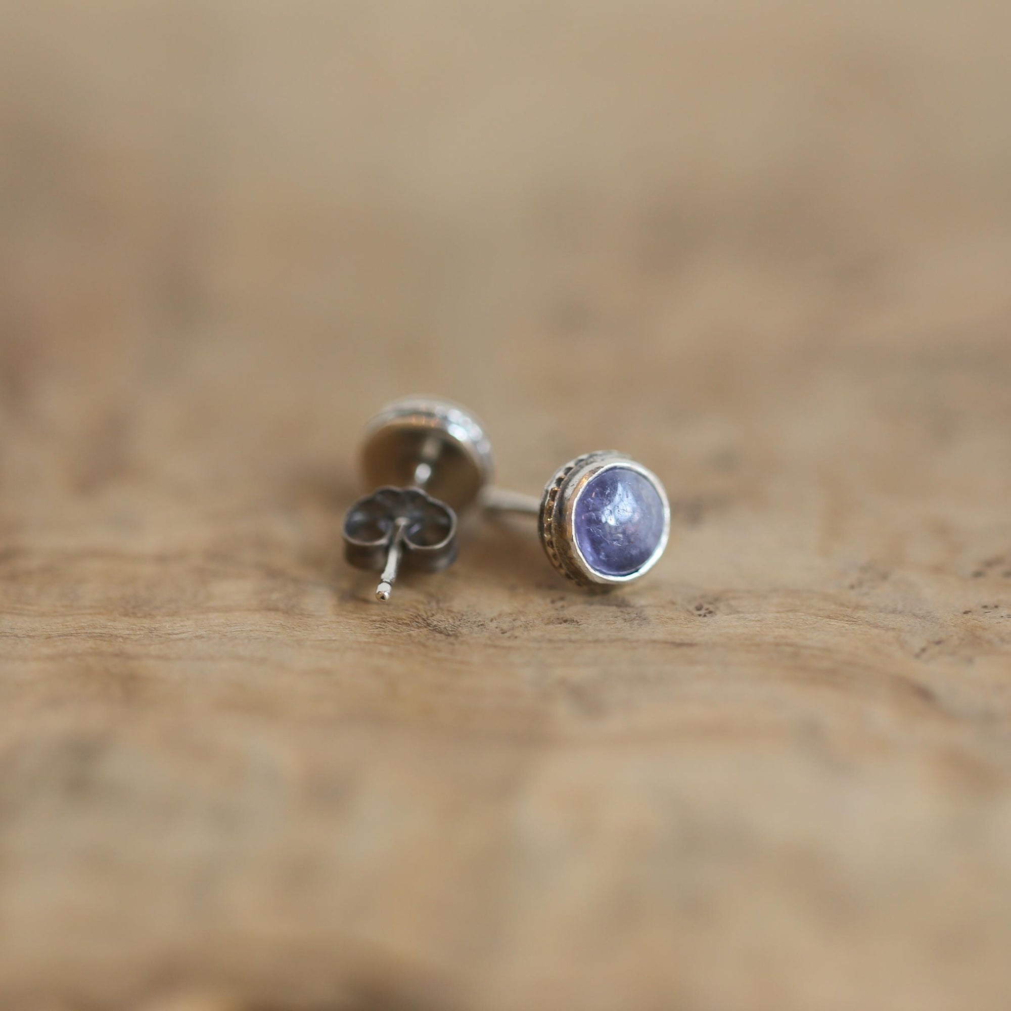 Tanzanite Earrings - Tanzanite Studs - Tanzanite Posts - .925 Sterling Silver