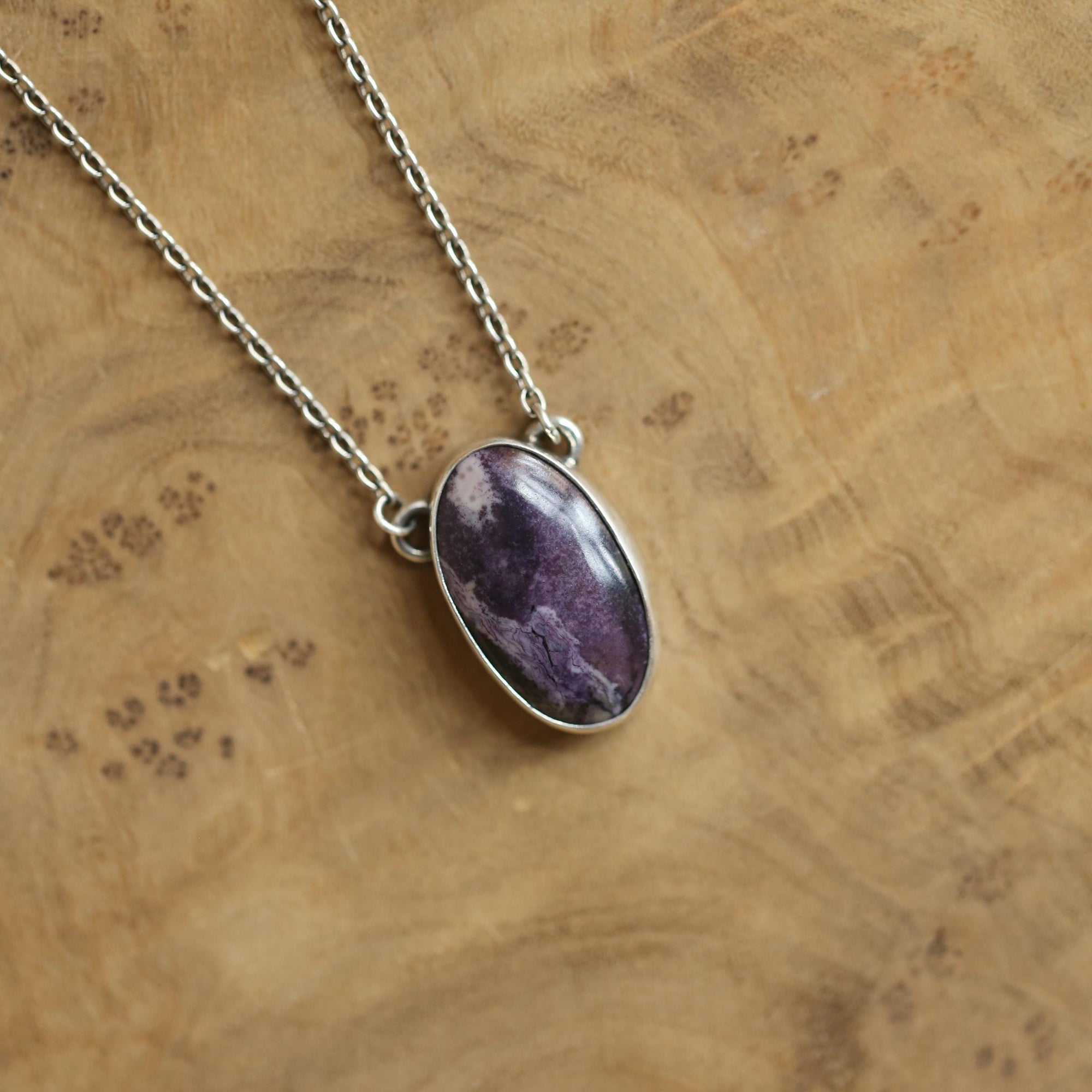 Tiffany Stone Necklace - Choose Your Tiffany Stone Pendant - Sterling Silver