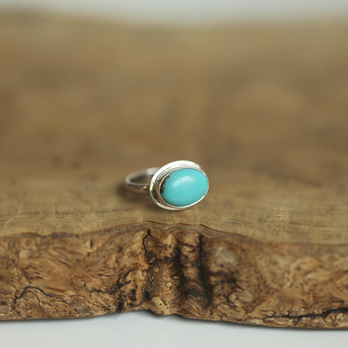 Kingman Turquoise East West Ring | Sterling Silver | Choose Your Ring