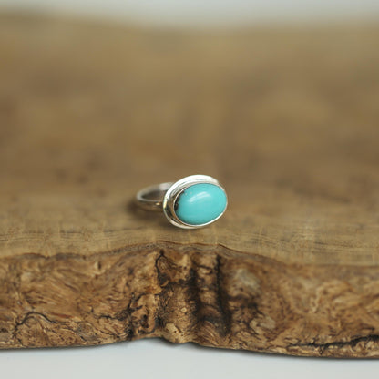 Kingman Turquoise East West Ring | Sterling Silver | Choose Your Ring