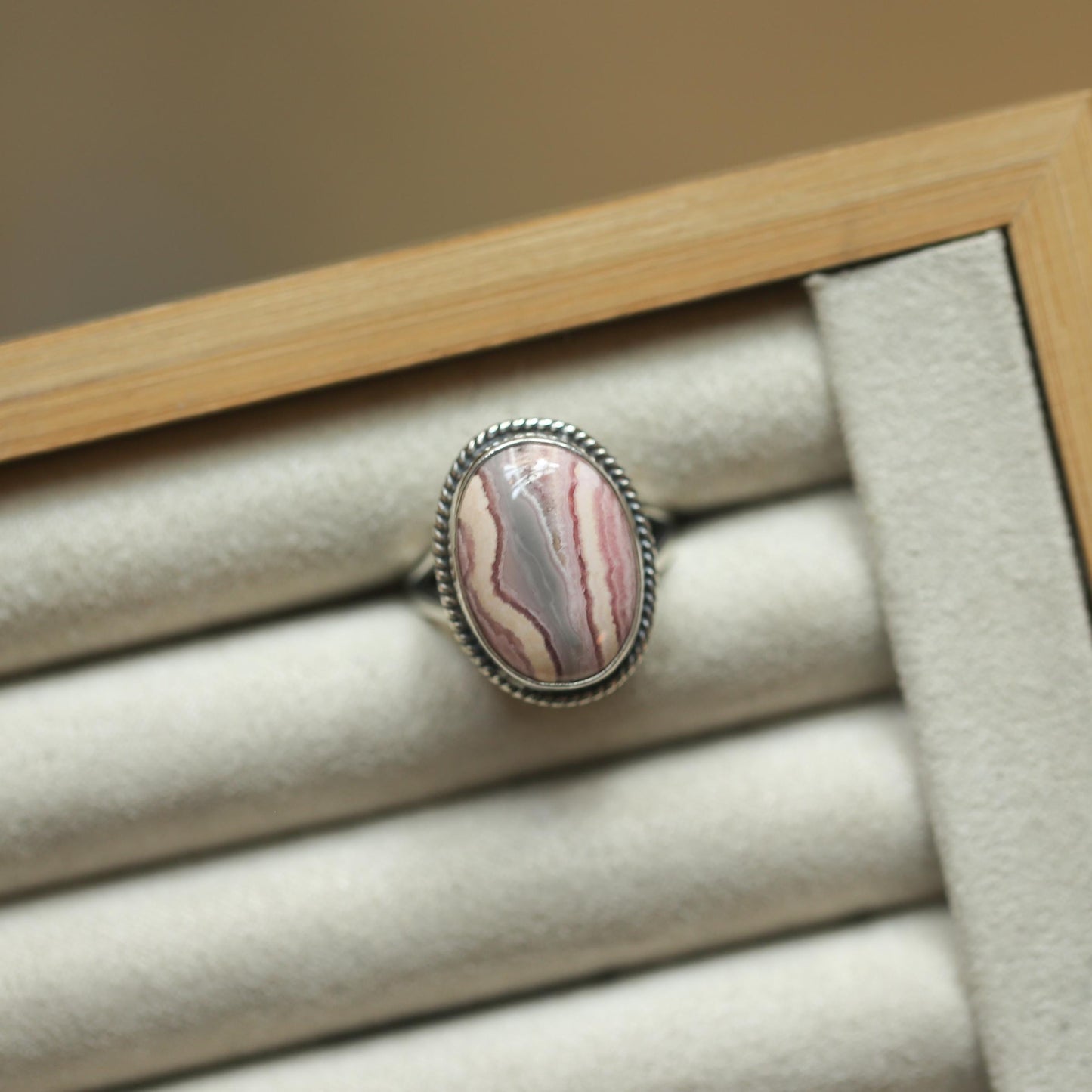 Rhodochrosite Sterling Silver Ring – Choose Your Stone, Silversmith Design