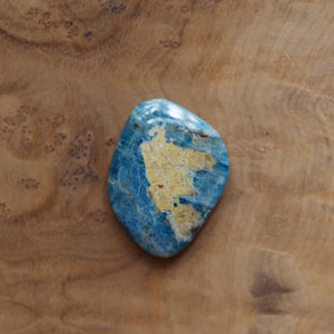 Apatite Mock Bolo - Apatite Bolo Necklace - Sterling Silver - Bolo Style Necklace