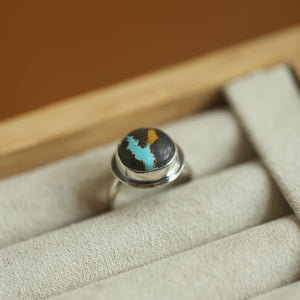 Sierra Nevada Turquoise Ring - Sierra Nevada Boulder Turquoise - OOAK Turquoise Ring - Silversmith