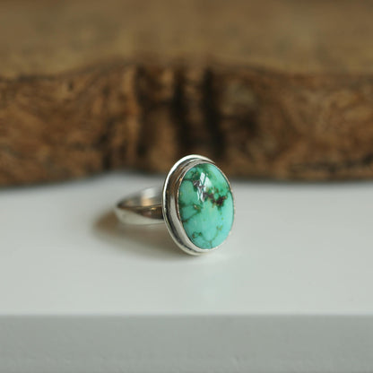 Sonoran Gold Turquoise Ring - Size 6 or 6.5 Choose your Ring - Sterling Silver