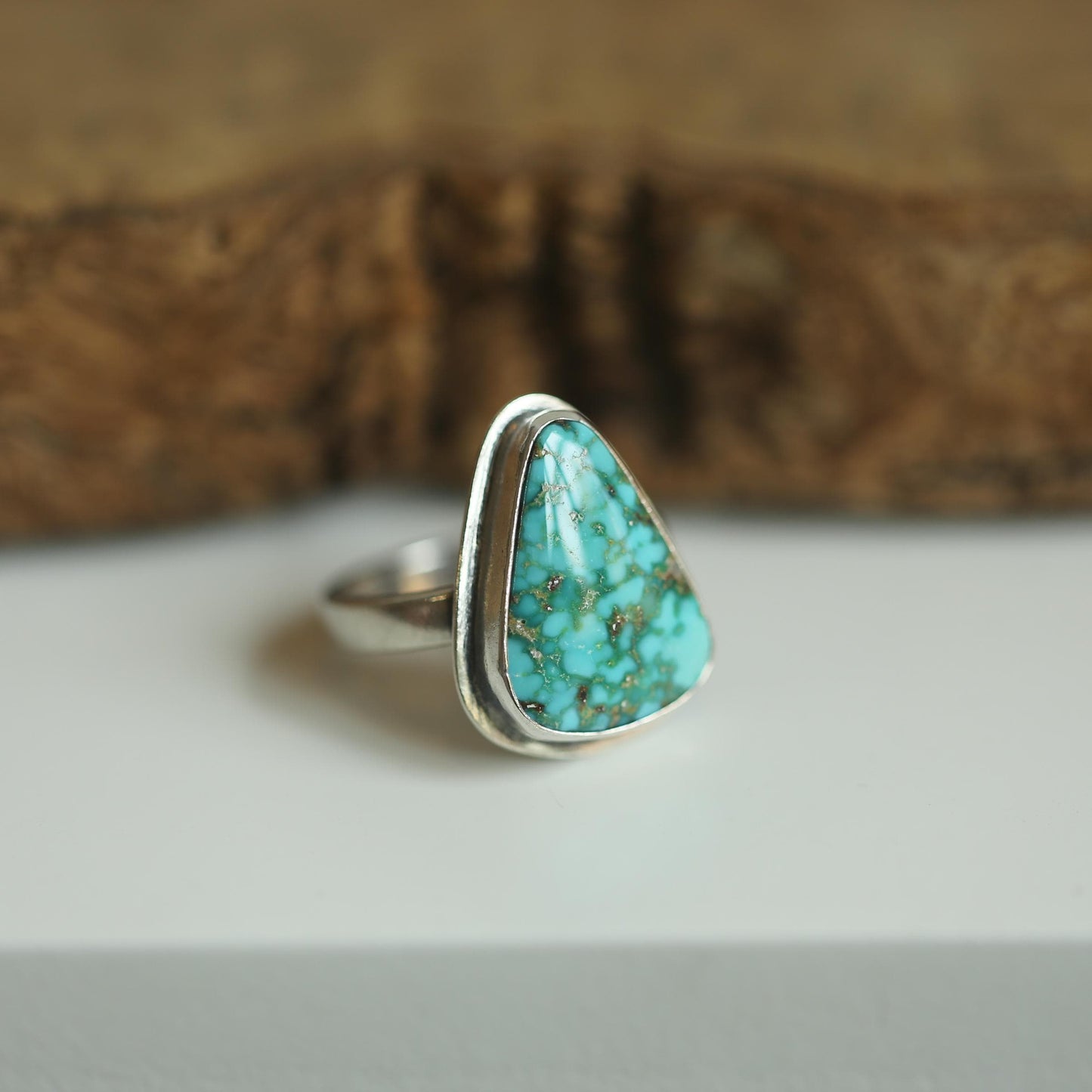 Sonoran Gold Turquoise Ring - Size 6 or 6.5 Choose your Ring - Sterling Silver