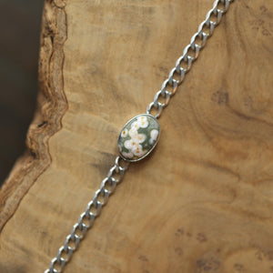 Ready to Ship - Ocean Jasper Link Bracelet - Jasper Bracelet - Silversmith Bracelet