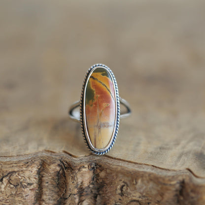 Red Creek Jasper Boho Ring | Sterling Silver