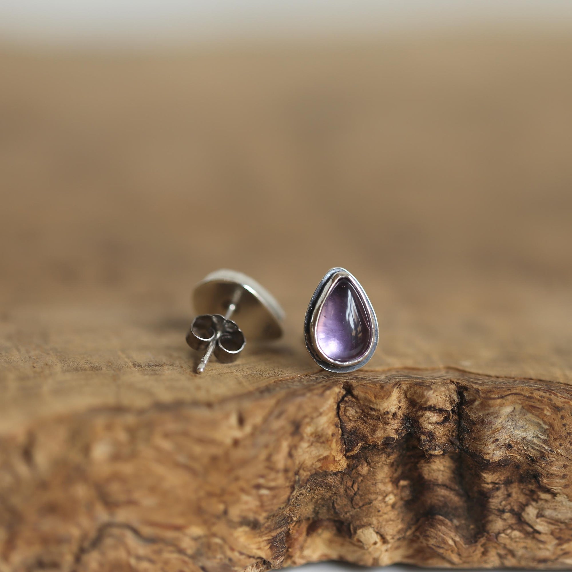 Amethyst Earrings - Soft Amethyst Earrings - Sterling Silver - Boho Amethyst Jewelry