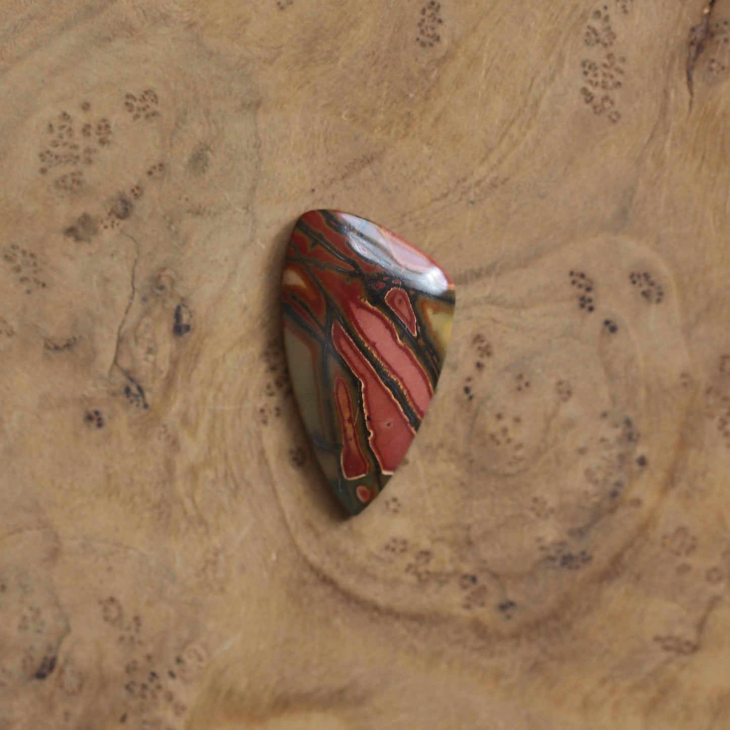 Hammered Sterling Silver Red Creek Jasper Ring - Silversmith Jewelry - Choose Your Stone