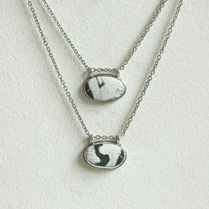White Buffalo Pendant - Sterling Silver - White Buffalo Necklace