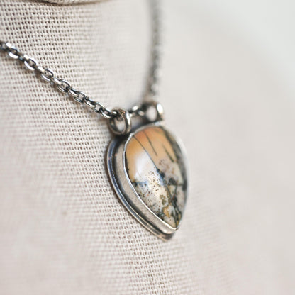 Red Creek Jasper Sterling Silver Pendant Necklace – OOAK Stone