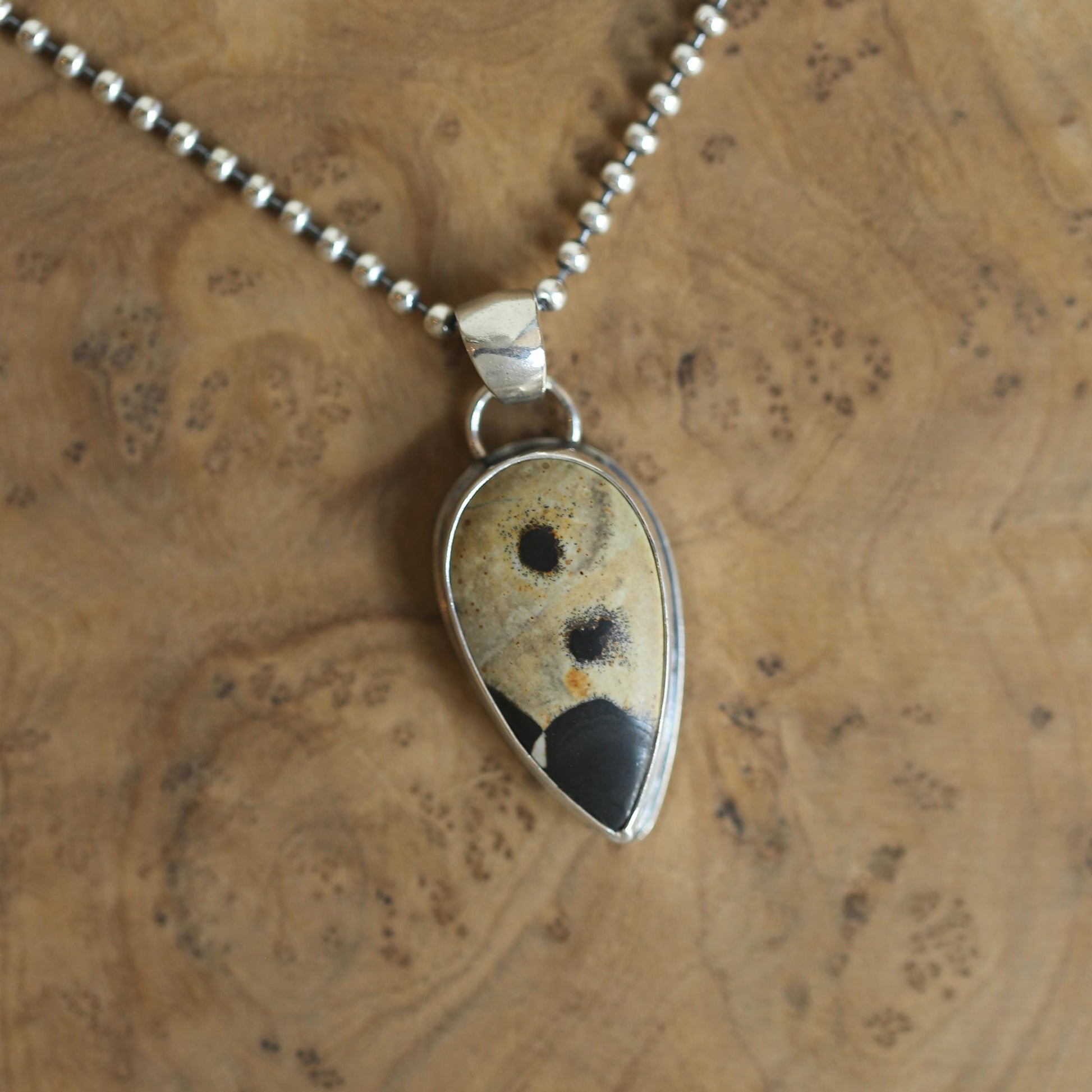 Paintbrush Jasper Pendant - Sterling Silver - Choose Your Stone