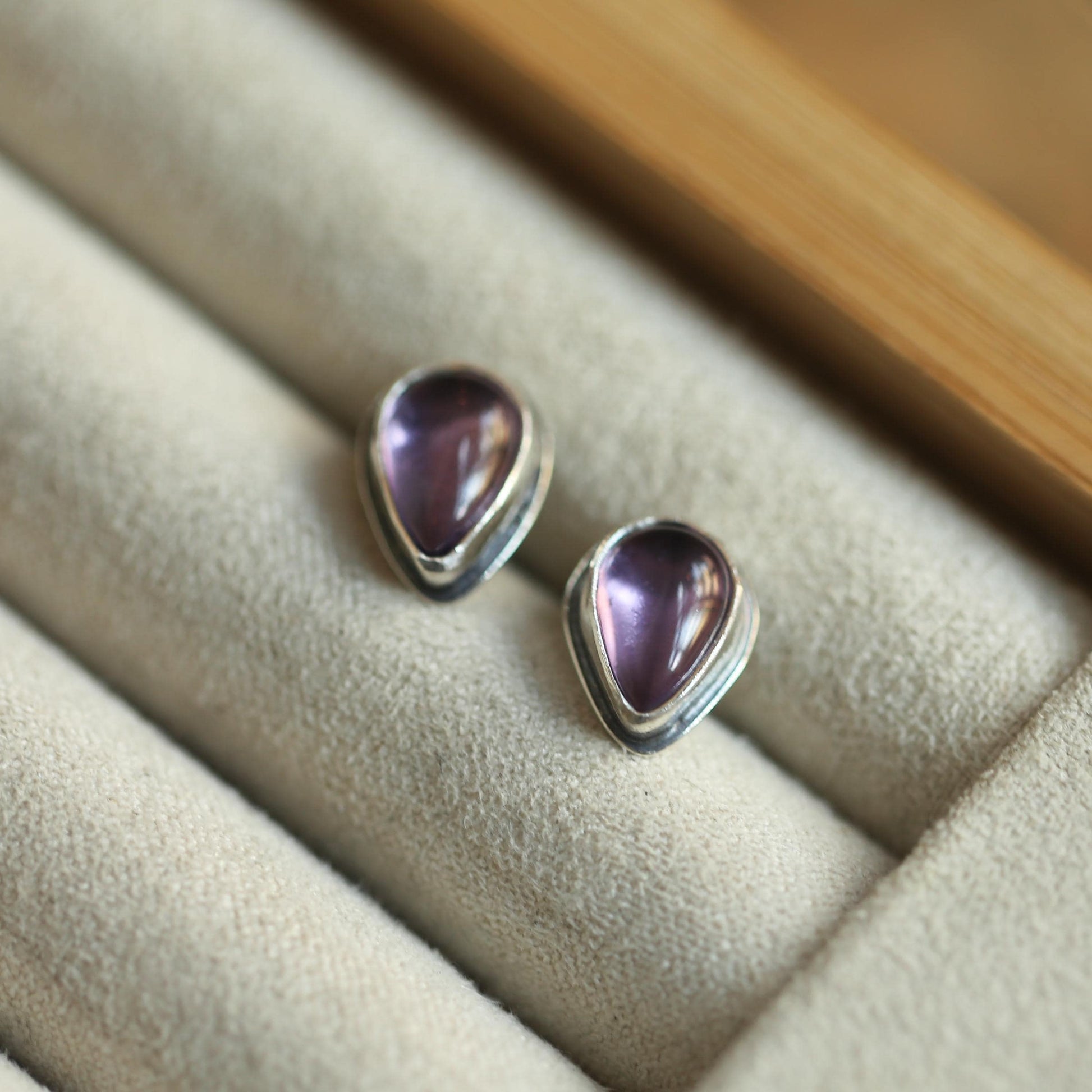Amethyst Earrings - Soft Amethyst Earrings - Sterling Silver - Boho Amethyst Jewelry