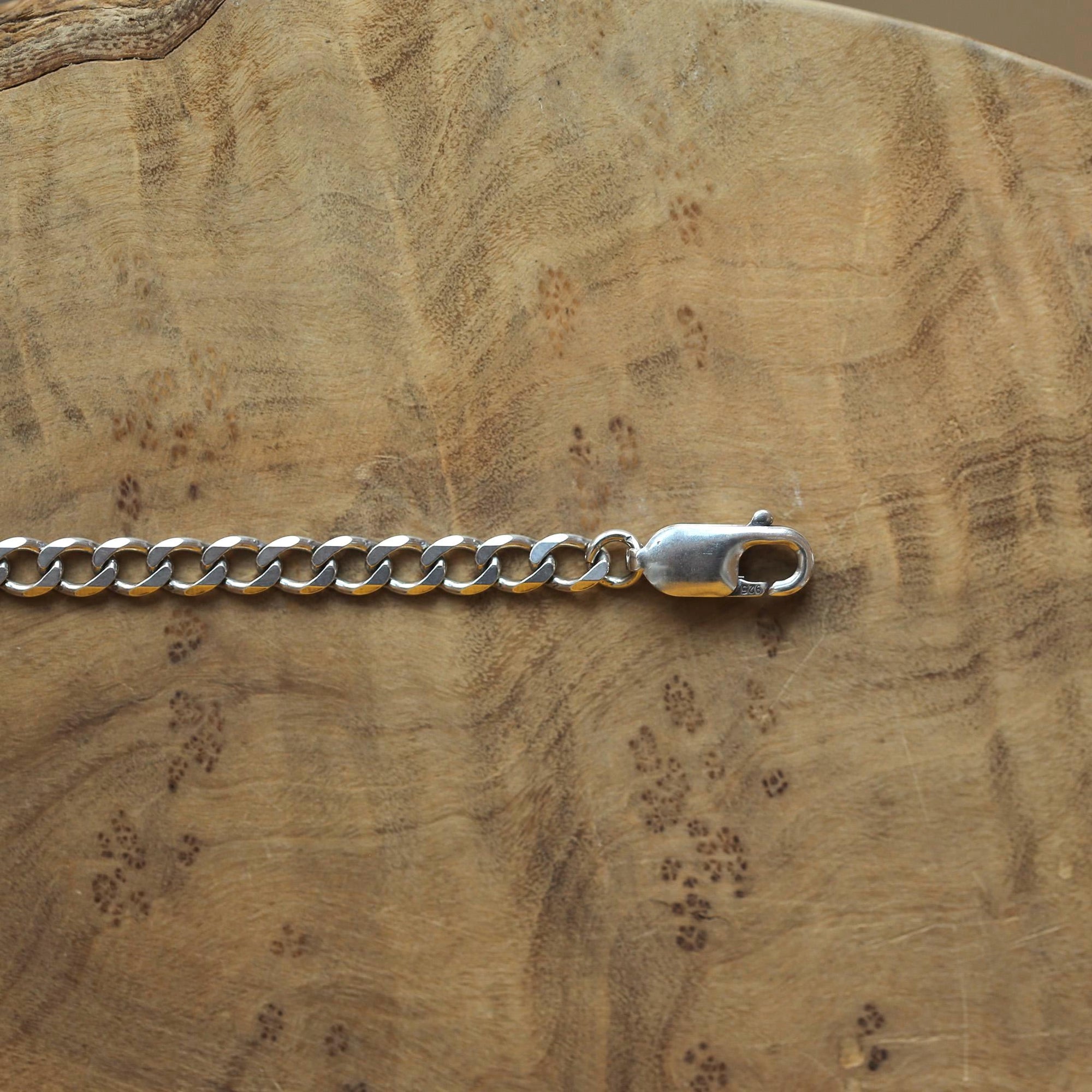 Apatite Link Bracelet - Sterling Silver Apatite Bracelet - Silver Chain Link Bracelet