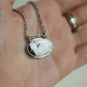 White Buffalo Pendant - Sterling Silver - White Buffalo Necklace