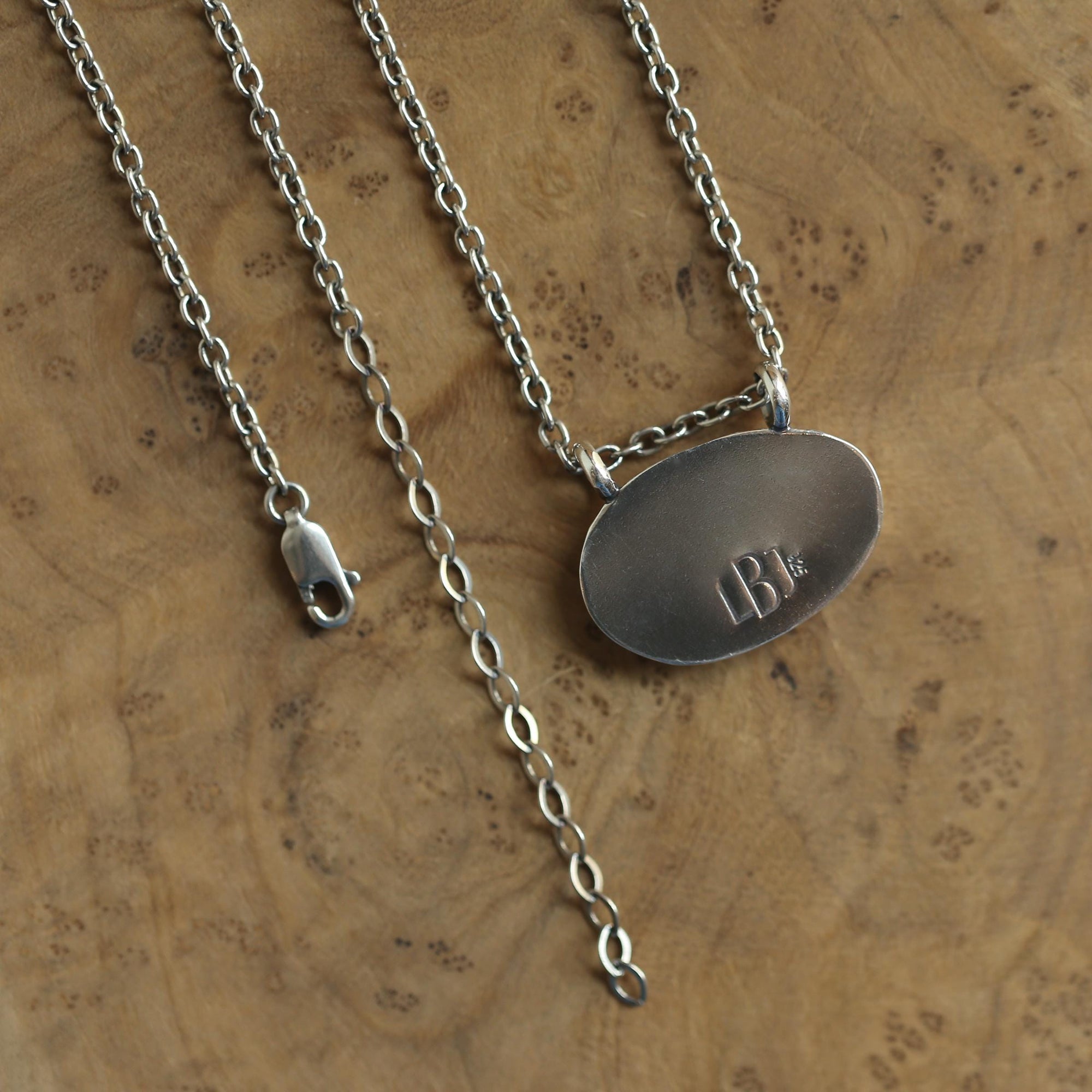 White Buffalo Pendant - Sterling Silver - White Buffalo Necklace