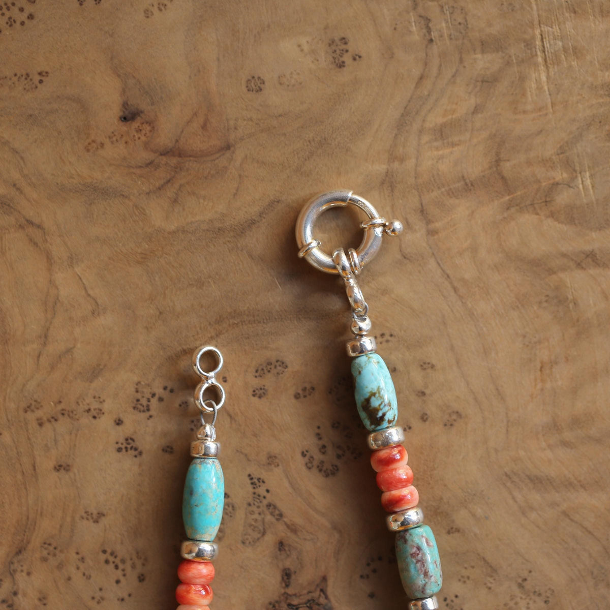 Turquoise and Spiny Oyster Bracelet | Beaded Jewelry