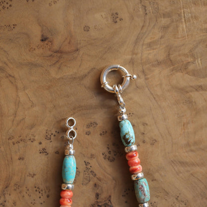 Turquoise and Spiny Oyster Bracelet | Beaded Jewelry