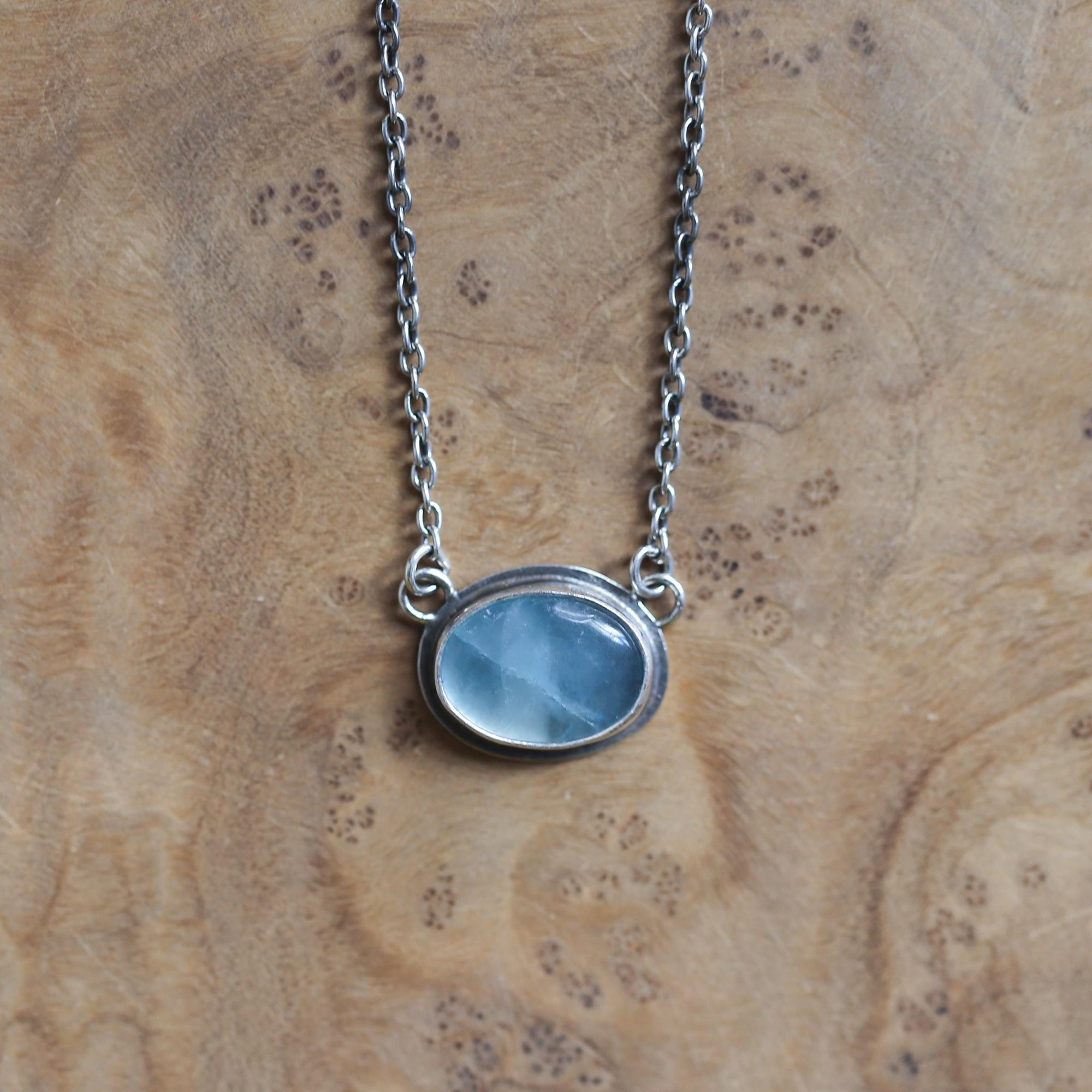 Rainbow Fluorite Pendant - Purple and Green Fluorite - Choose your Necklace