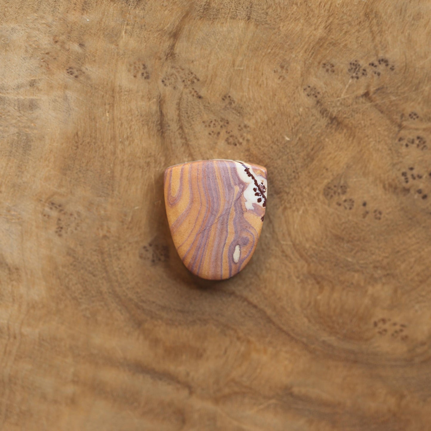 Sonora Jasper Shield Bracelet - Sterling Silver Bangle - Choose Your Stone