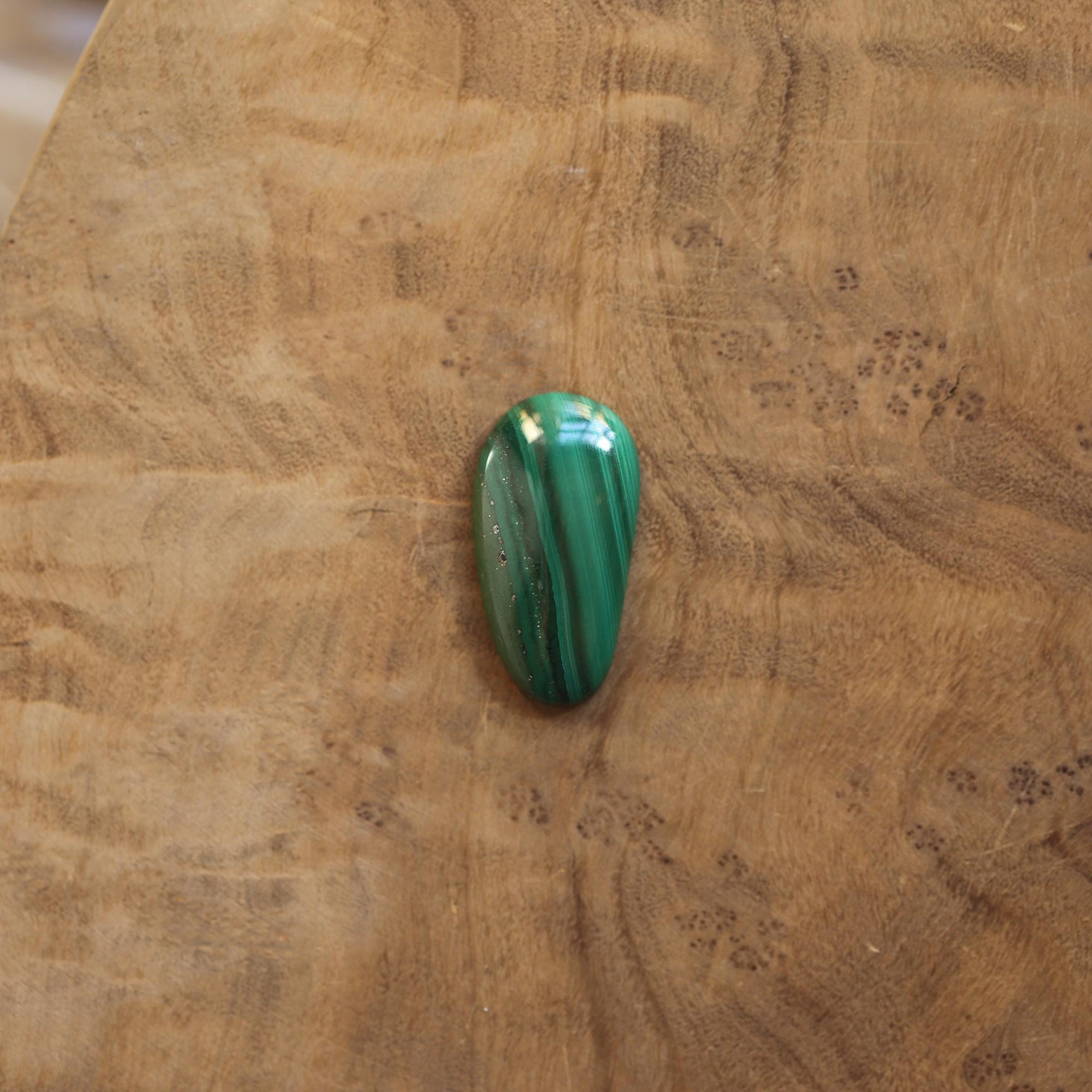 Malachite Pendant - Boho Malachite Necklace - Sterling Silver