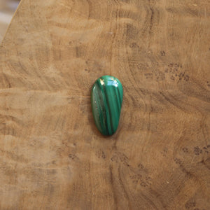 Malachite Pendant - Boho Malachite Necklace - Sterling Silver