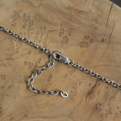 Orange Carnelian Pendant Necklace | Sterling Silver