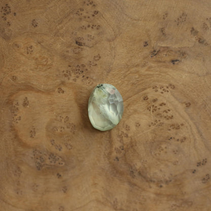 Handmade Sterling Silver Green Prehnite Ring – Chunky Boho Design
