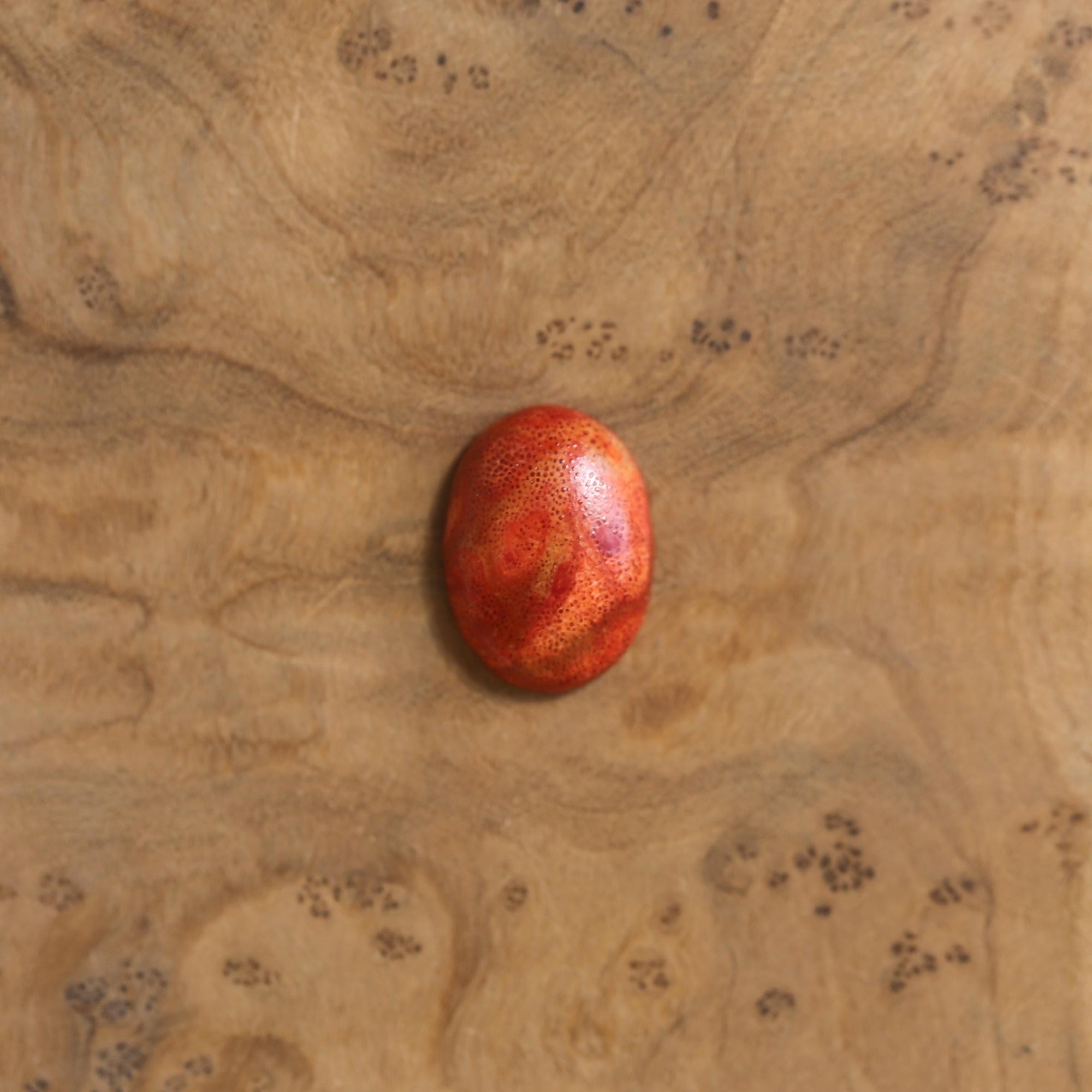 Red Sponge Coral Boho Ring - Silversmith Ring - Boho Red Coral Ring