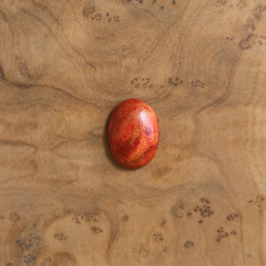 Red Sponge Coral Boho Ring - Silversmith Ring - Boho Red Coral Ring