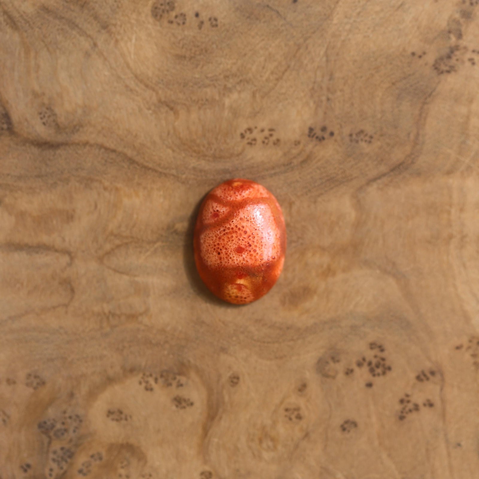 Red Sponge Coral Boho Ring - Silversmith Ring - Boho Red Coral Ring