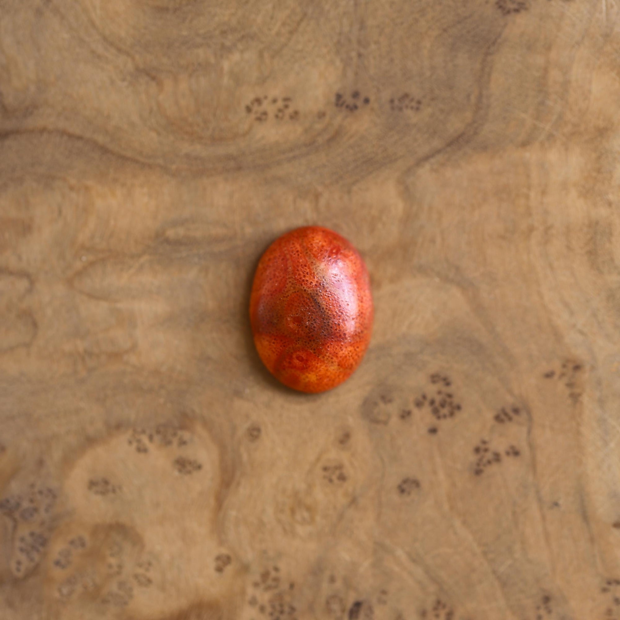 Red Sponge Coral Boho Ring - Silversmith Ring - Boho Red Coral Ring