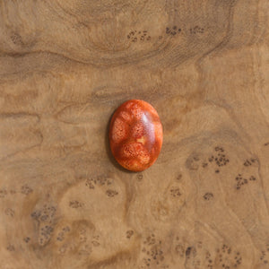 Red Sponge Coral Boho Ring - Silversmith Ring - Boho Red Coral Ring