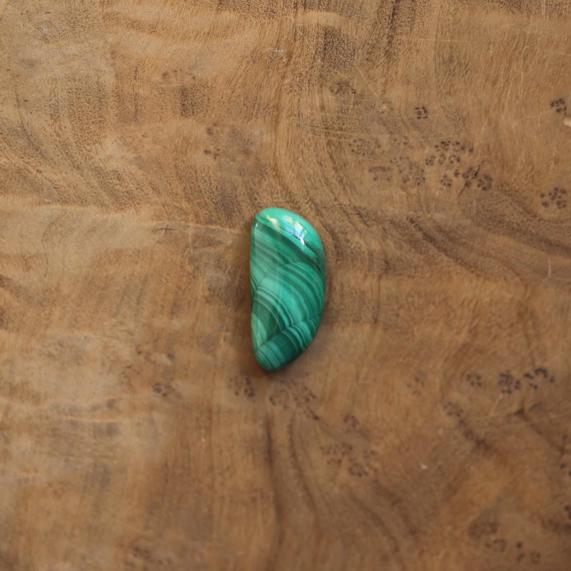 Malachite Pendant - Boho Malachite Necklace - Sterling Silver