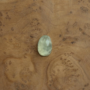 Handmade Sterling Silver Green Prehnite Ring – Chunky Boho Design