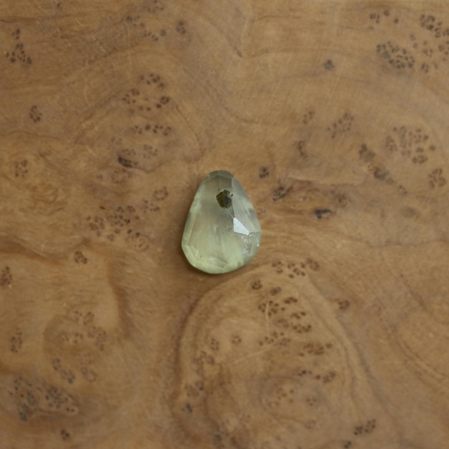 Handmade Sterling Silver Green Prehnite Ring – Chunky Boho Design