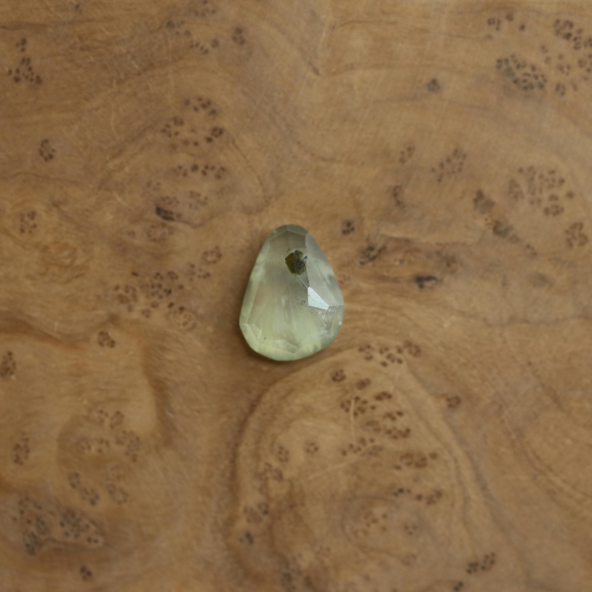 Prehnite Chunky Boho Ring - Faceted GreenPrehnite Ring - Silversmith Ring