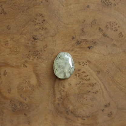 Handmade Sterling Silver Green Prehnite Ring – Chunky Boho Design