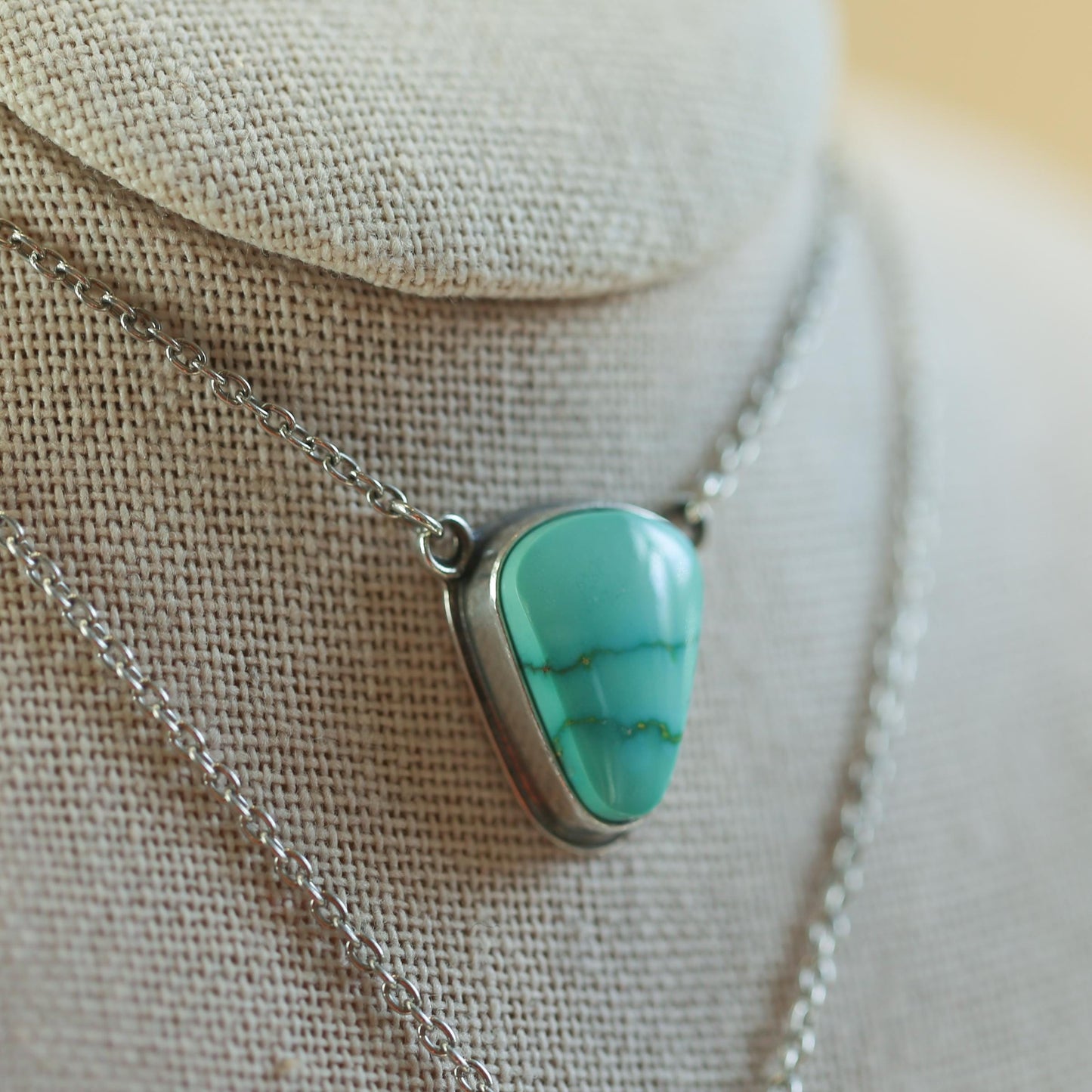 Sonoran Gold Necklace - Chunky Sterling Silver Chain Included - Unisex